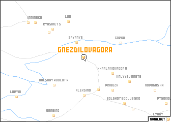 map of Gnezdilova Gora