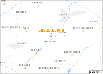 map of Gnezdilovka