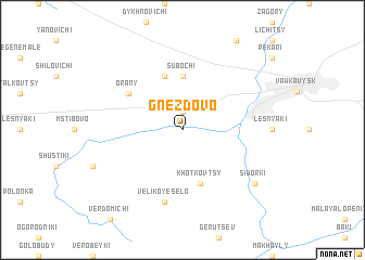 map of Gnezdovo
