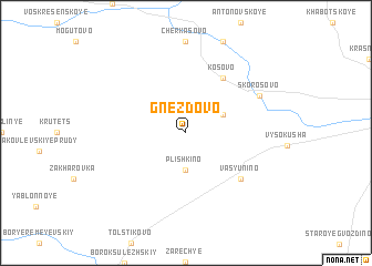 map of Gnezdovo