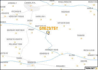 map of Gnezdtsy