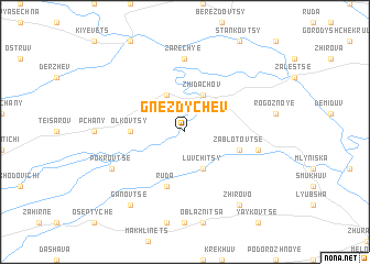 map of Gnezdychev