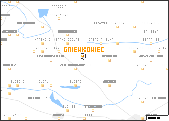 map of Gniewkowiec