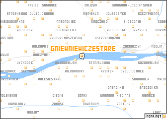 map of Gniewniewicze Stare