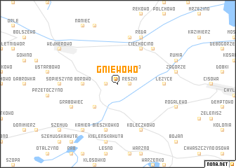 map of Gniewowo