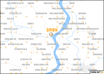 map of Gniew