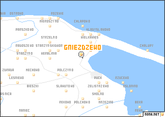 map of Gnieżdżewo