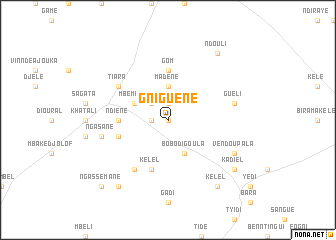map of Gniguène