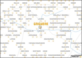 map of Gniguène