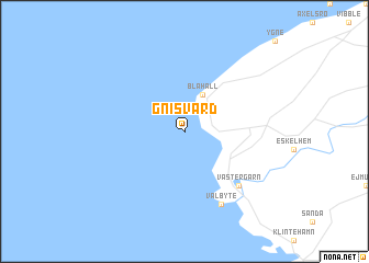 map of Gnisvärd