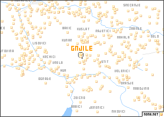 map of Gnjile