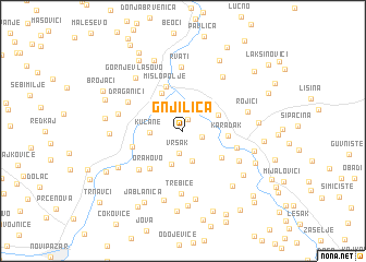 map of Gnjilica