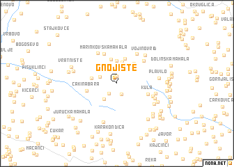 map of Gnojište