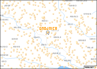 map of Gnojnica