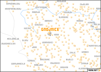 map of Gnojnice