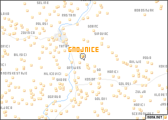 map of Gnojnice