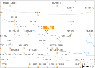 map of Gnojno