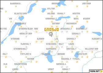 map of Gnosjö