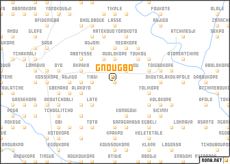 map of Gnougbo