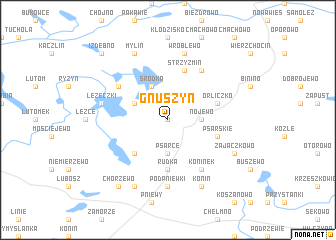map of Gnuszyn