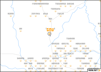 map of Gnu