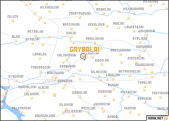 map of Gnybalai