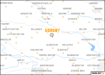 map of Goadby