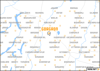 map of Goāgaon