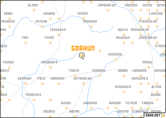 map of Goahun