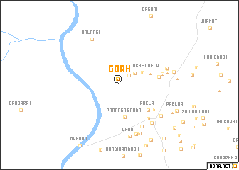 map of Goah