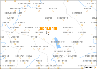 map of Goālbāri