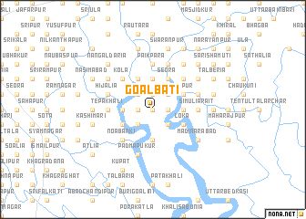 map of Goālbāti