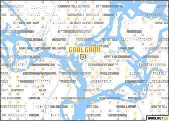 map of Goālgaon