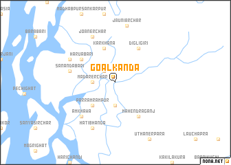 map of Goalkanda