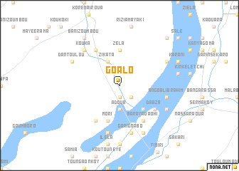 map of Goalo