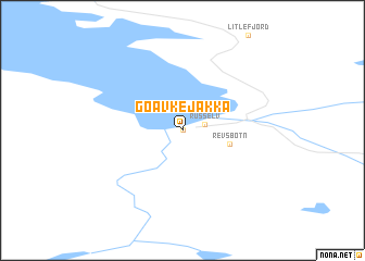 map of Goavkejåkka