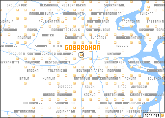 map of Gobardhan