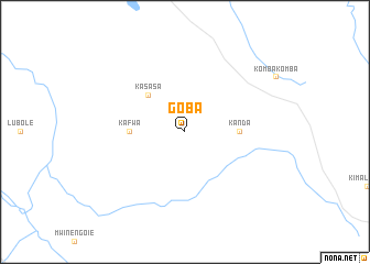 map of Goba