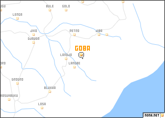 map of Goba