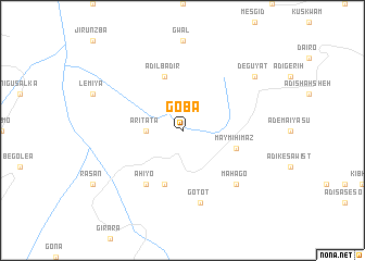 map of Goba