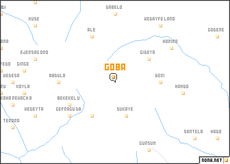 map of Goba