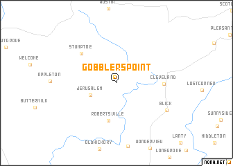 map of Gobblers Point