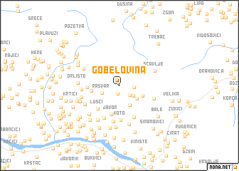 map of Gobelovina