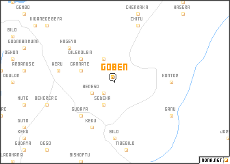 map of Goben