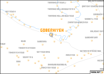 map of Goberḩīyeh