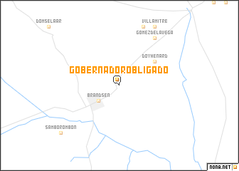 map of Gobernador Obligado