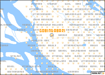 map of Gobindabāri