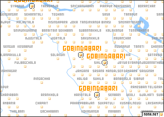 map of Gobindabāri