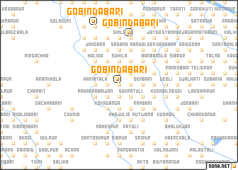 map of Gobindabāri