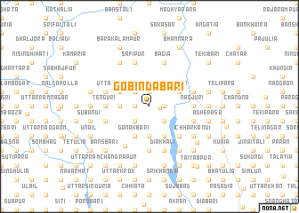 map of Gobindabāri